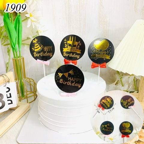 SCG - thiệp cắm happy birthday tròn