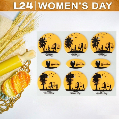 Khuôn socola women's day L24
