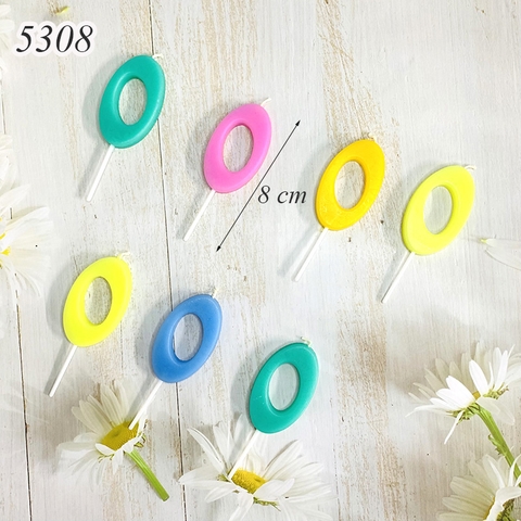 Một Chiếc Nến số 0 nghê thuật nhiều màu
