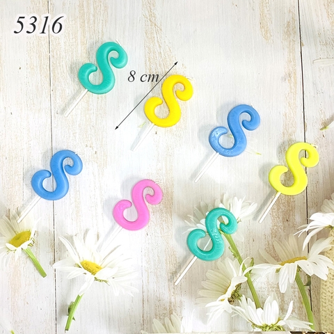 Một Chiếc Nến số 8 nghê thuật nhiều màu