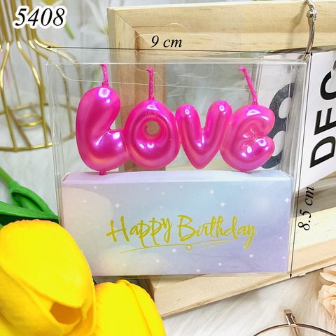 Nến love hồng TQ