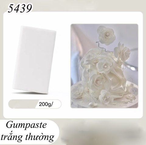 200gr Kẹo Gumpaste trắng thường TQ. (Túi Nguyên 600g)