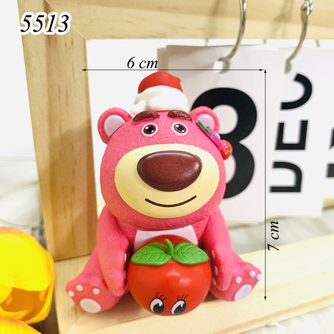Gấu Dâu Ôm Cà Chua Nhựa Đặc TQ