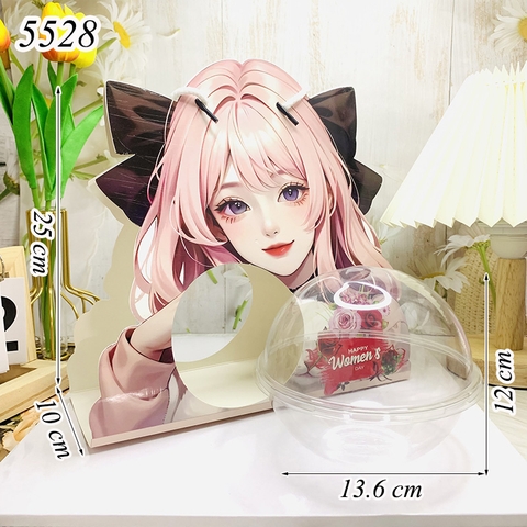 1 Hộp Women day hình cô gái quả cầu M1 HD