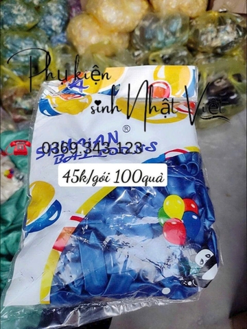 Gói 100 bóng bay XANH DƯƠNG