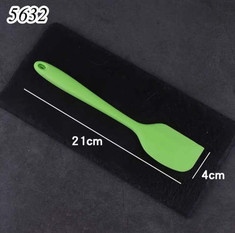 Phới dẹt silicon size NHỎ XANH LÁ dài 21cm,40gram