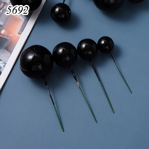 40 viên bi sắc màu trơn đen