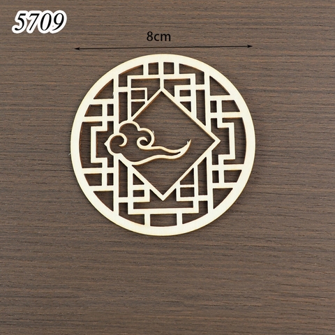 Sét 5 Đám mây tốt lành bằng gỗ tròn
