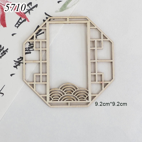 Sét 5 Thẻ Màn sáo rỗng bằng gỗ