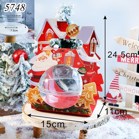 Hộp noel quả cầu + nĩa M1.TQ