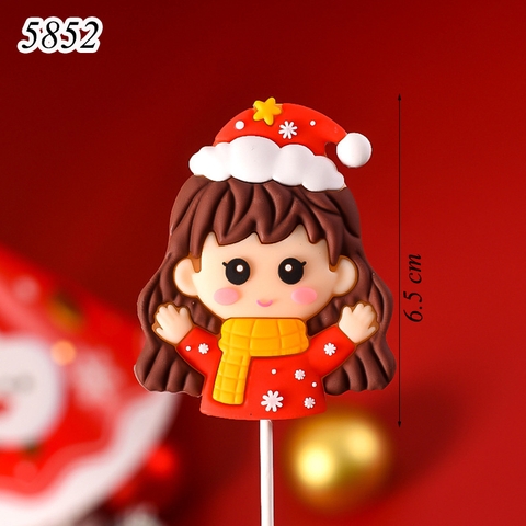 SLC-Silicon bé gái noel mũ đỏ
