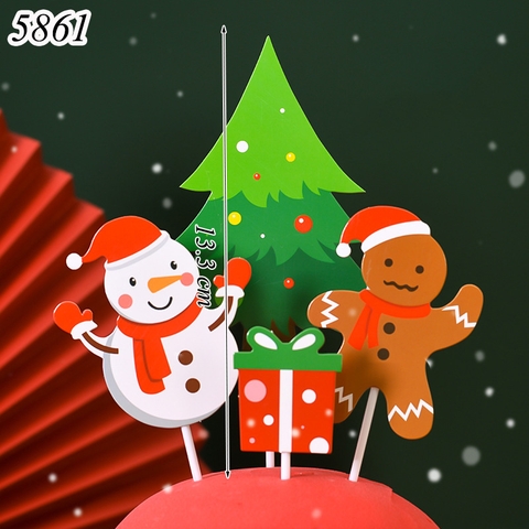 SCG-Set cắm noel cây thông người tuyết hộp quà