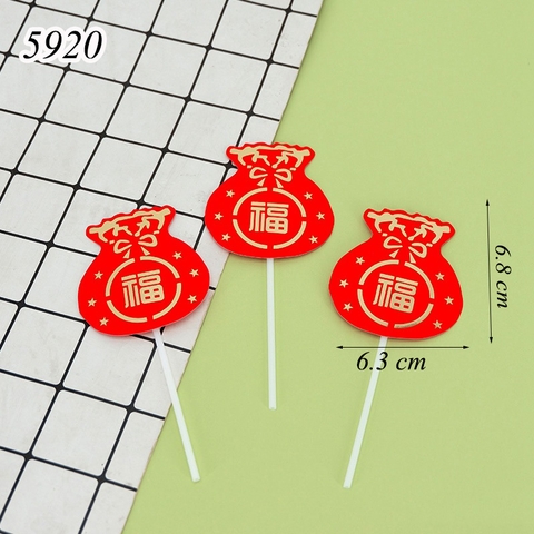 SCG-Set cắm 3 hũ tiền đỏ TQ