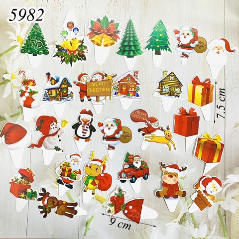 SCG-Set 28 thẻ cắm noel HD