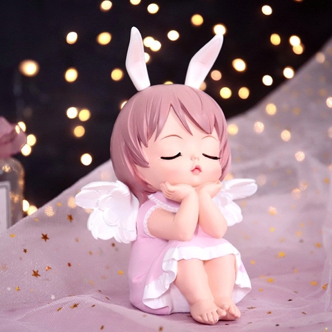 Tuong - em bé ngủ hồng size nhỏ 9cm
