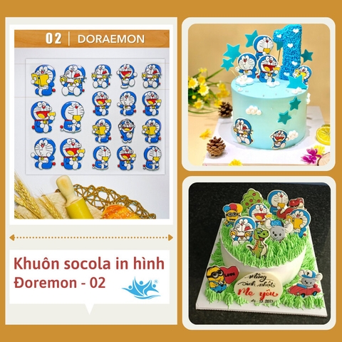 Khuôn socola Doremon hộp nhỏ