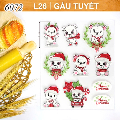 Khuôn socola noel L26