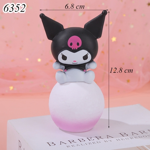 CN- Tượng Kuromi Ngồi Quả Cầu Đèn Led TQ Nhựa Dẻo