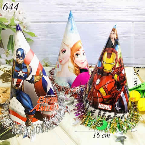 1 Chiếc mũ trung sao kim tuyến 17*25 cm