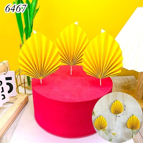 SCG-Set 3 quạt giấy nhọn Vàng HD.
