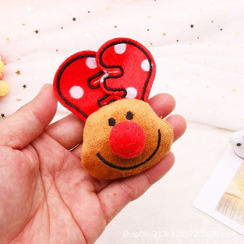 Set 1 Que Cắm Vải Hình Tuần Lộc Sừng Đỏ