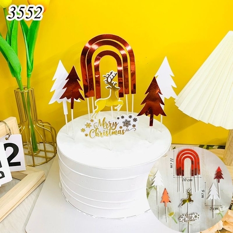 SCG - set cắm Cổng Merry christmas đỏ.