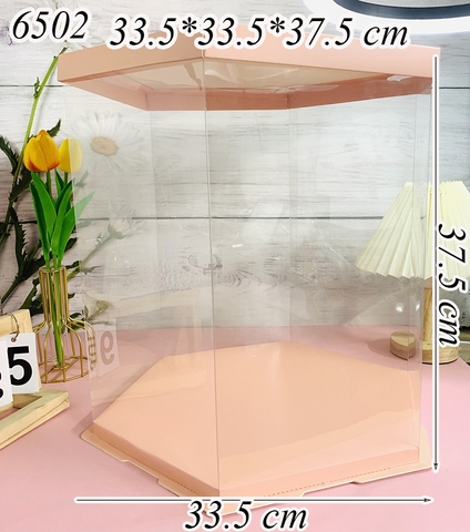 Hộp Meka Lục Giác Hồng Size 33.5*33.5*37.5 Cm