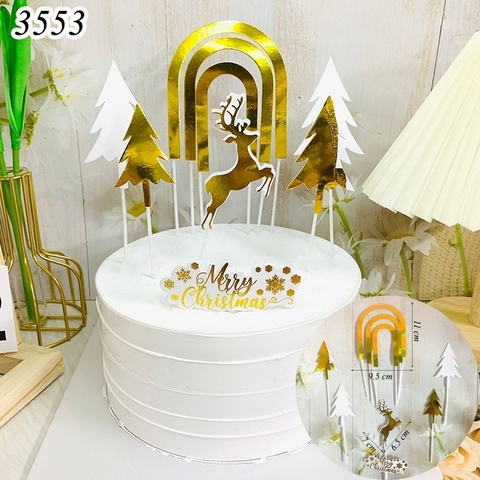 SCG - set cắm Cổng Merry christmas vàng.