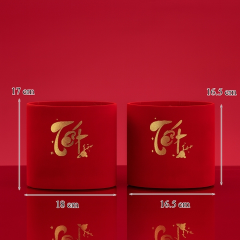 2 Trụ nhung chữ tết
