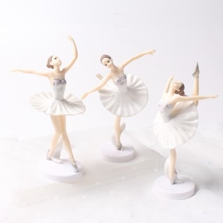 Tuong - Set 3 cô gái bale nhựa nhẹ trắng