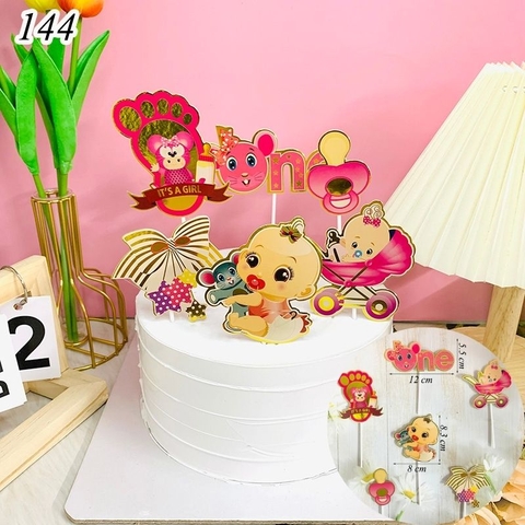 SCG - Set cắm thôi nôi bé gái chuột bó