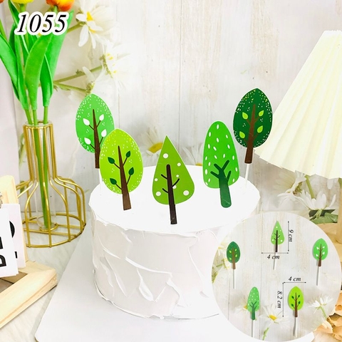 SCG-set 5 cây lá xanh nhọn. HD