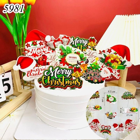 SCG-Set 10 thẻ cắm noel HD
