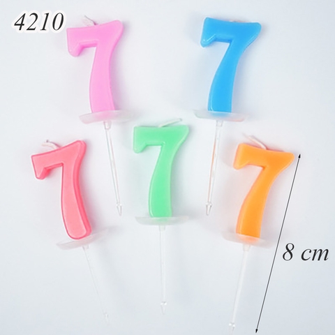 Chỉ bán Shopee 1 Nến số 7 màu ngẫu nhiên