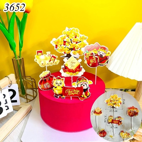 SCG - set cắm thần tài cây tiền vàng.
