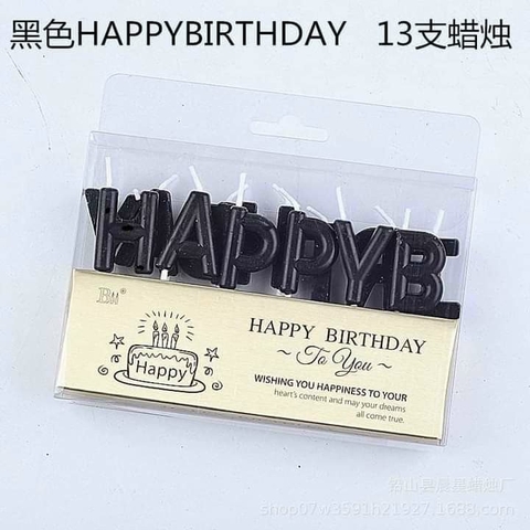 Nến nhũ HPBD - Đen