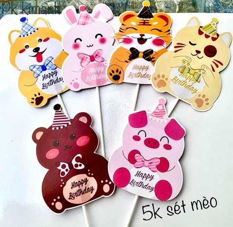 Cam - set 6 thẻ động vật