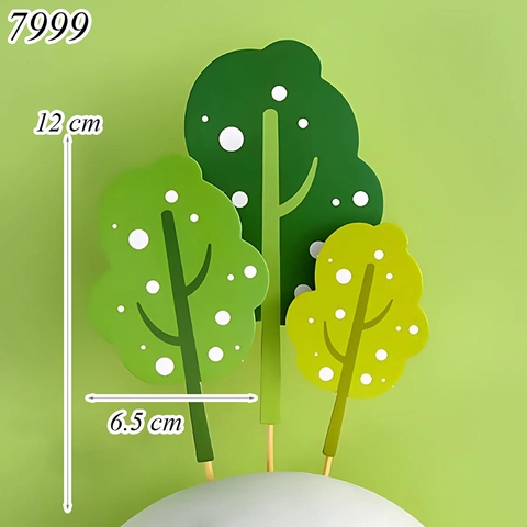 SCG-Tệp 10 Set cắm 3 cây xanh lá phong TQ (que cắm rời)