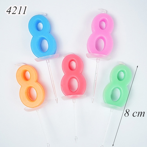 Chỉ bán Shopee 1 Nến số 8 màu ngẫu nhiên