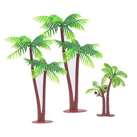 Set cây dừa 10 cây nhựa 8cm ( thấp )