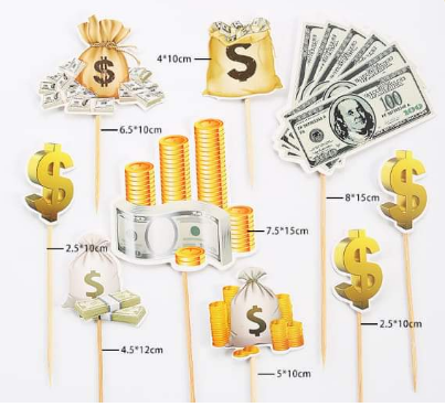 Cam - set tiền dola vàng 9 chi tiết