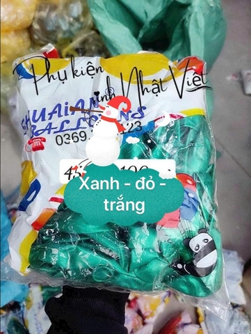 Gói 100 bóng bay XANH LÁ