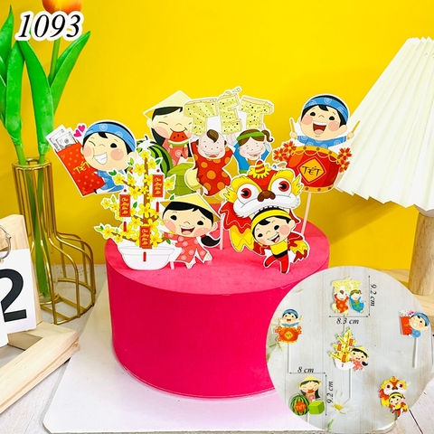 SCG-set cắm tết bé múa lân