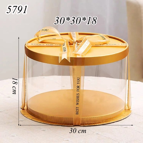 Hộp meka tròn có nắp cam (30*30*18)