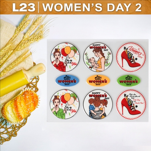 Khuôn socola woman's day L23