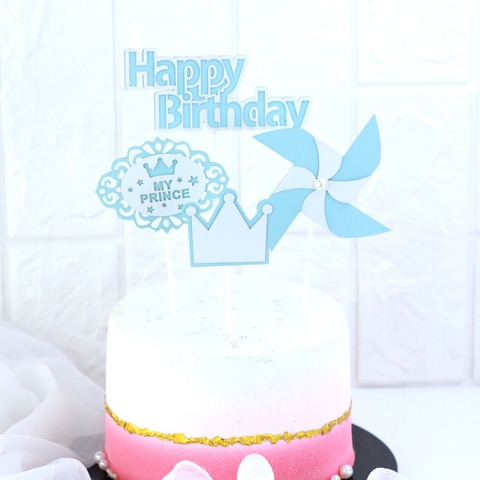 SCG - Set cắm hpbd chong chóng vương miện xanh