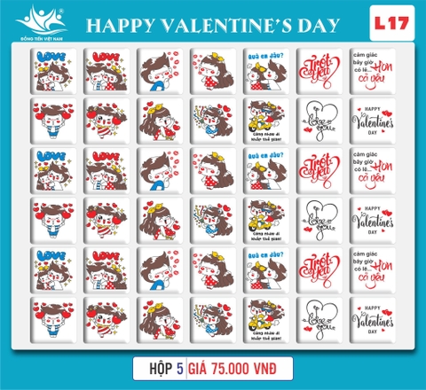 Khuôn socola valentine day's L17
