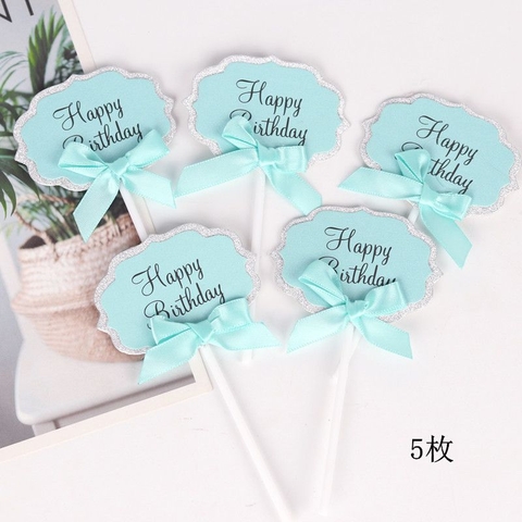 SC - Set cắm thiệp hpbd  Xanh dương.