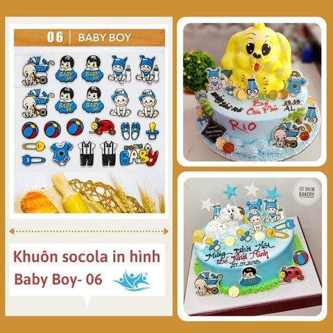 Khuôn socola Baby boy hộp nhỏ
