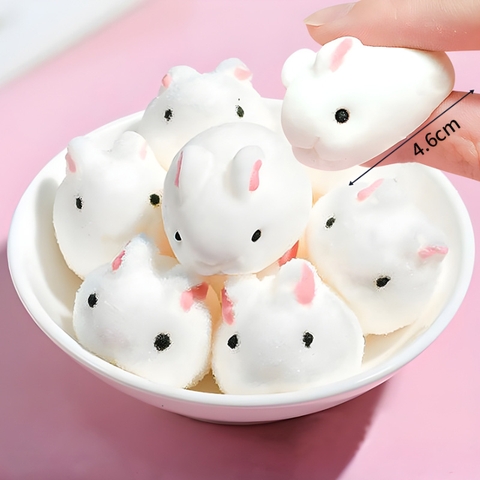 Kẹo Bông Hình Thỏ Trắng – Túi 10 viên (100g)
